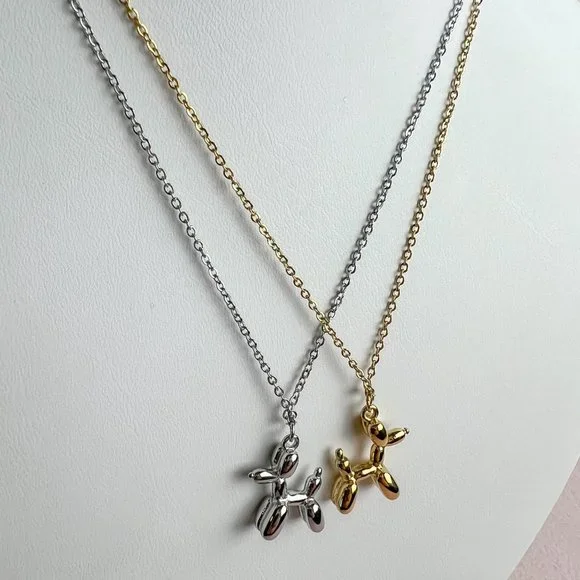 Dog Pendant Necklace Balloon Dog Necklace for Dog Lovers - Picture 4 of 8